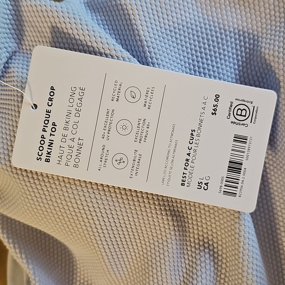 Athleta Sky Blue Swim Top - Picture 7 of 8